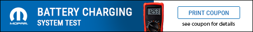 Battery Charging System Test Offer - Click Here