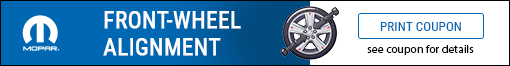 Front-Wheel Alignment Offer - click here